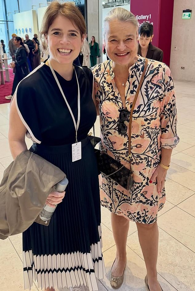 Eugenie pictured in Qatar this week