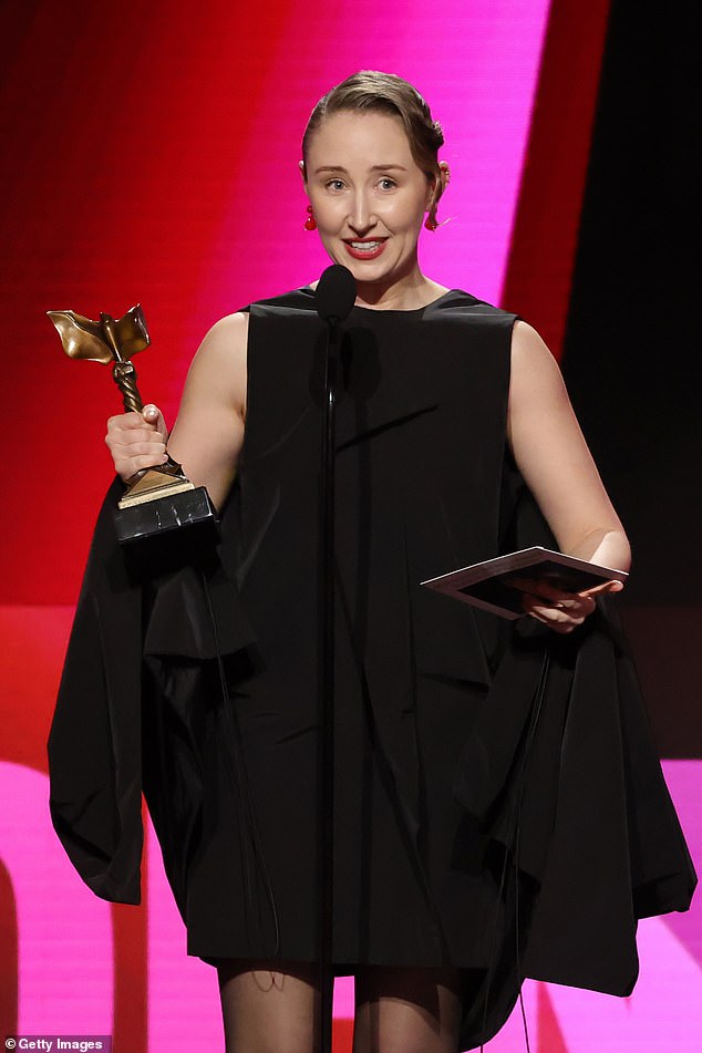 Doherty accepted the Best Supporting Performance in a New Scripted Series award for 'Adolescence'