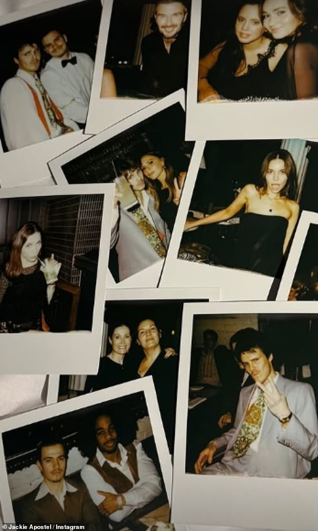 The family also captured the evening on Polaroid cameras