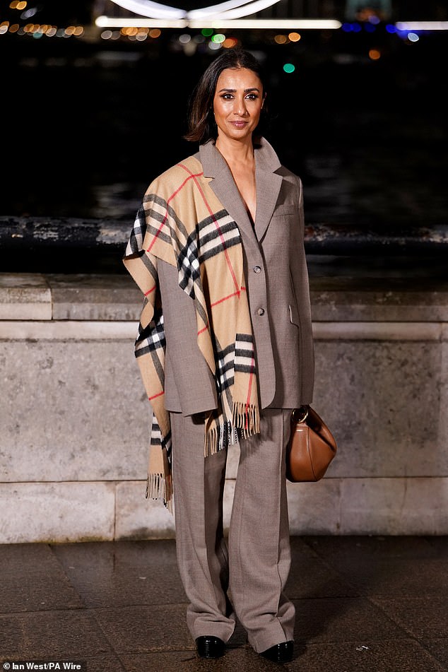 Countryfile star Anita Rani continued to showcase her glamorous Fashion Week transformation as she attended the star-studded Burberry show on Monday