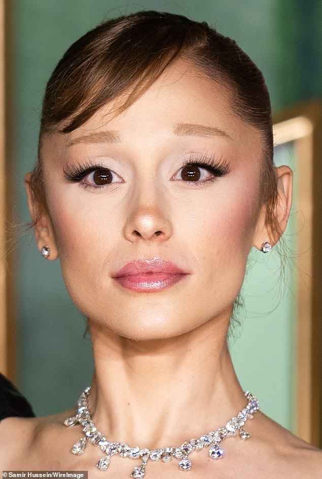 The singer and actress, who said she's stopped getting filler, is pictured at the Wicked premiere in London last year