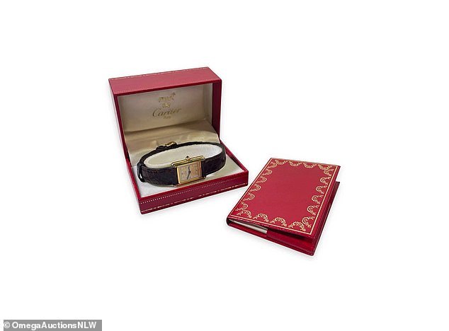 A Cartier watch was auctioned off for nearly £2,000