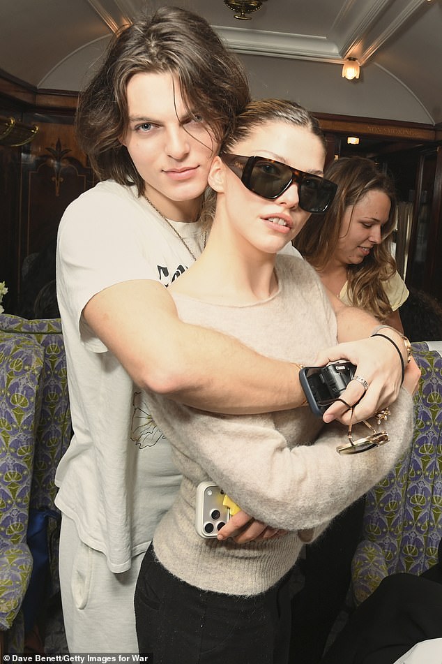 Lennon's girlfriend Isobel was seen partying with her friend Damian Hurley, the son of Elizabeth Hurley
