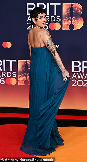 Mabel showed off her dress as she twirled for the camera