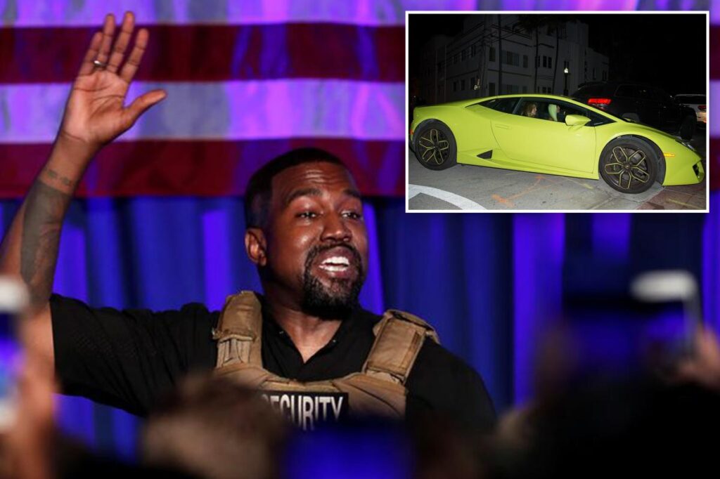 Kanye West took Kim Kardashian's Lamborghini on a strange late night Home Depot Run