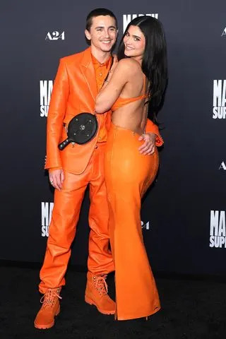 Timothée Chalamet and Kylie Jenner at the L.A. premiere of 'Marty Supreme' on Dec. 8, 2025 Brianna Bryson/WireImage