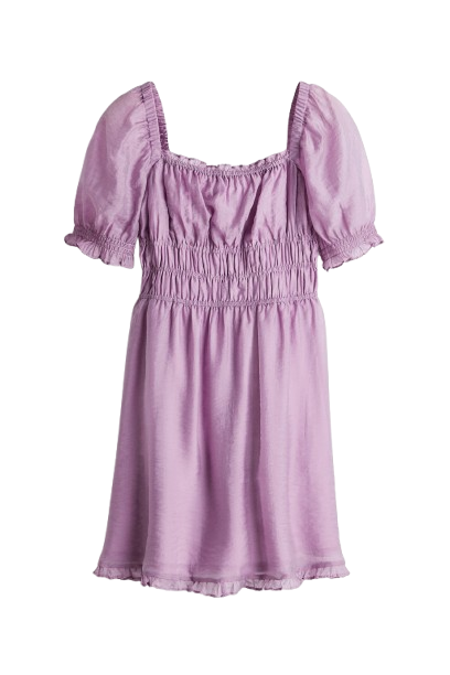 Smocked-Detail Dress