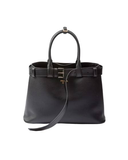 Buckle Leather Handbag