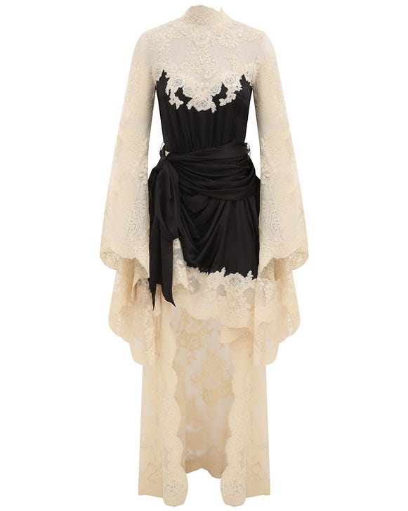 Hypnotic Satin Drape Dress