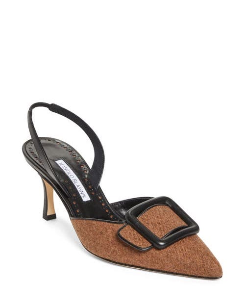 Mayslibi Buckle Slingback Pump