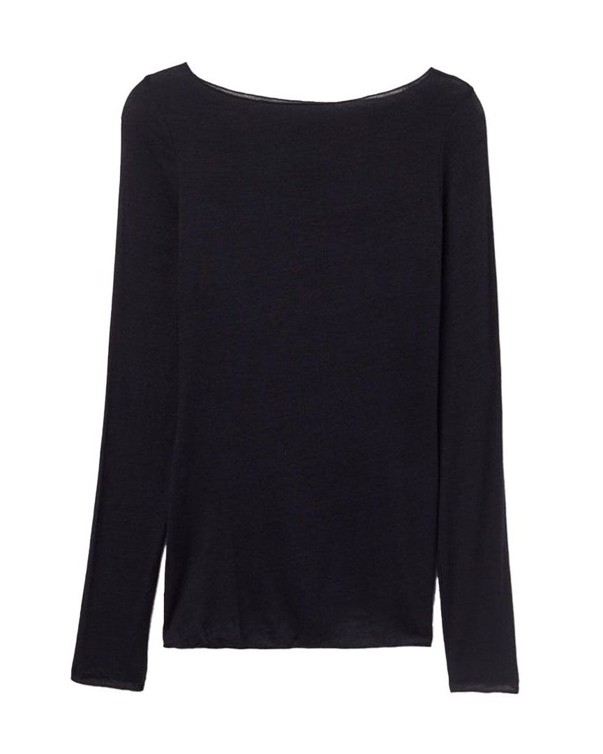 Boat Neck Modal Cashmere Ultralight Top