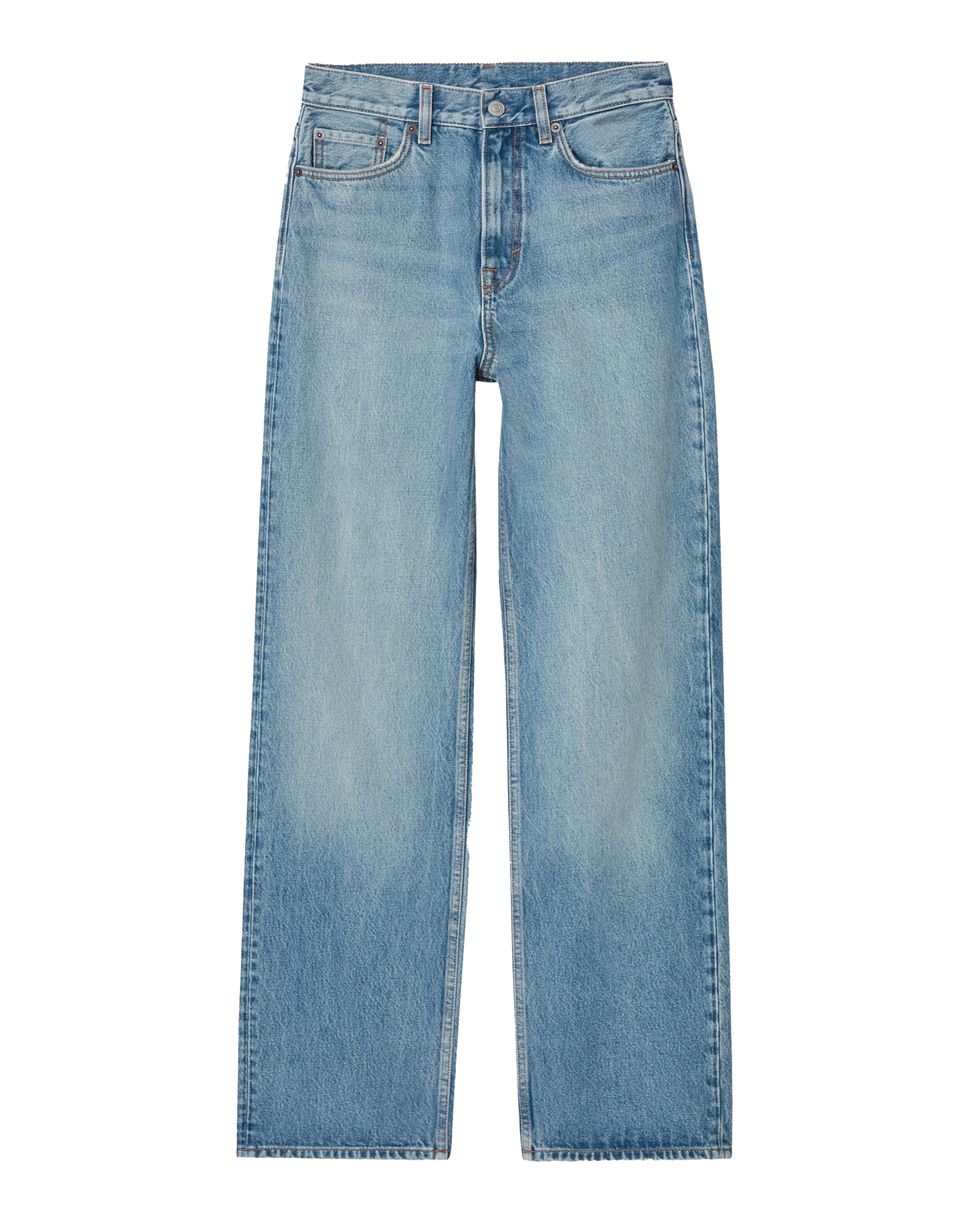 Column Straight-Leg Jeans 