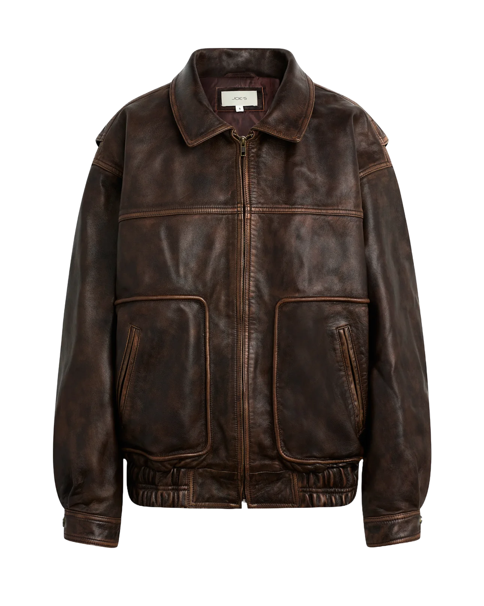 Luca Leather Bomber Jacket
