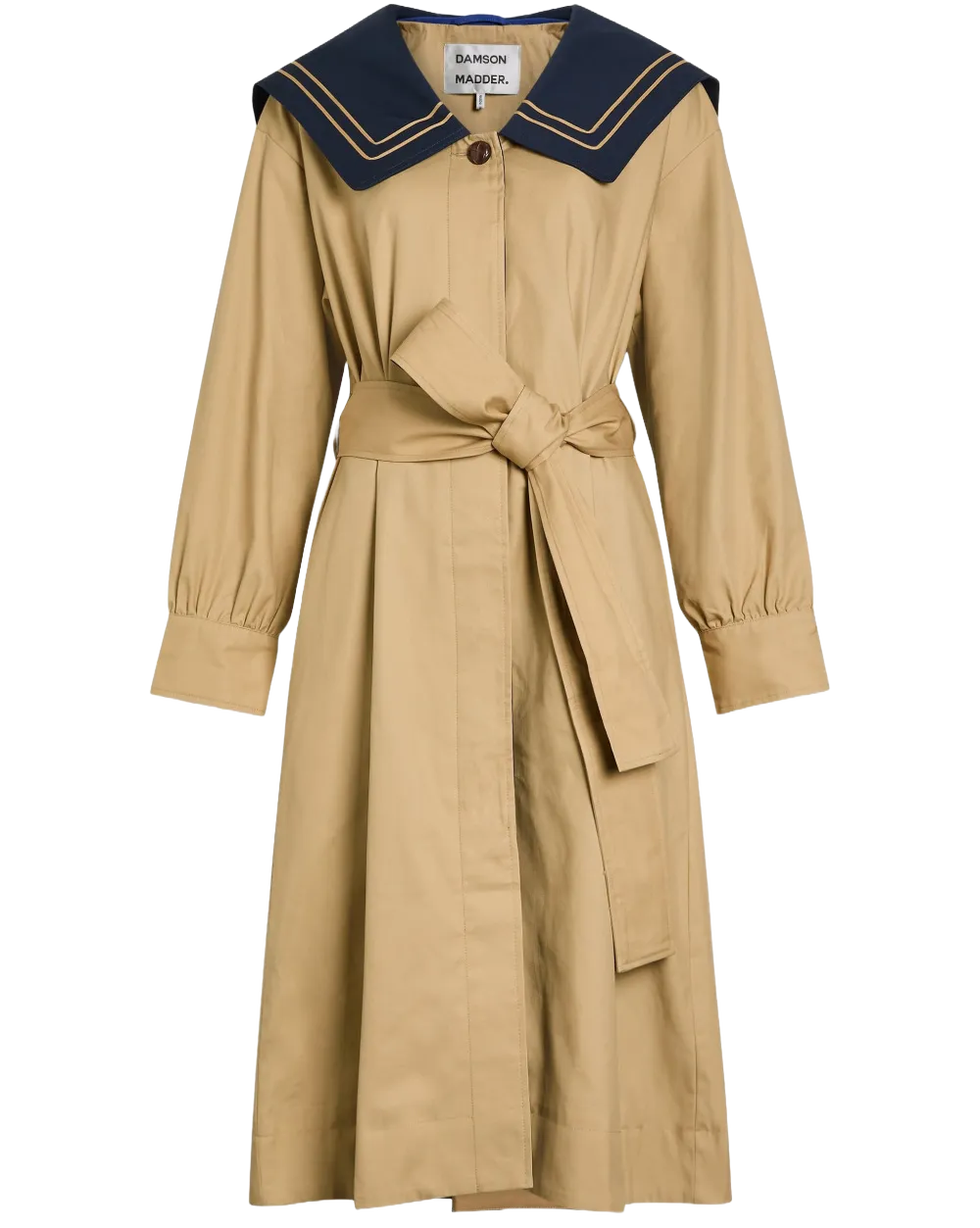 Ella Sailor Trench Coat Jacket