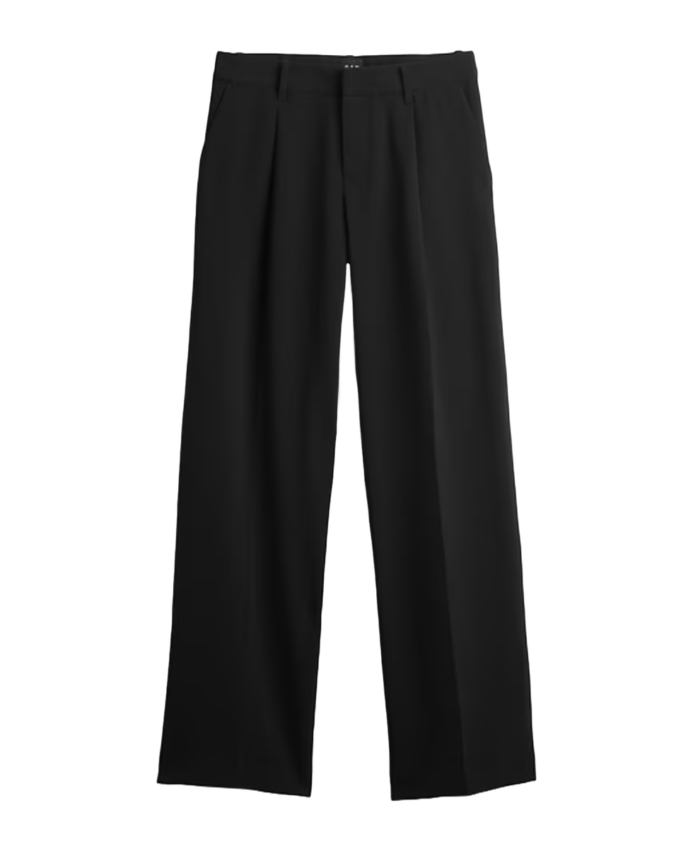 365 Low Rise Pleated Wide-Leg Trousers