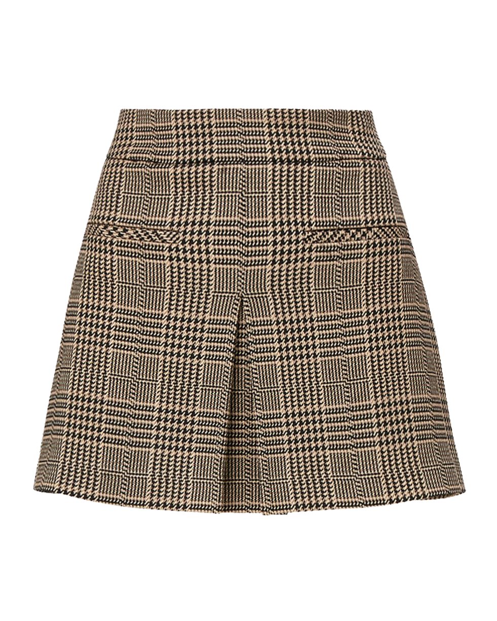 Pavaline Houndstooth Mini Skirt