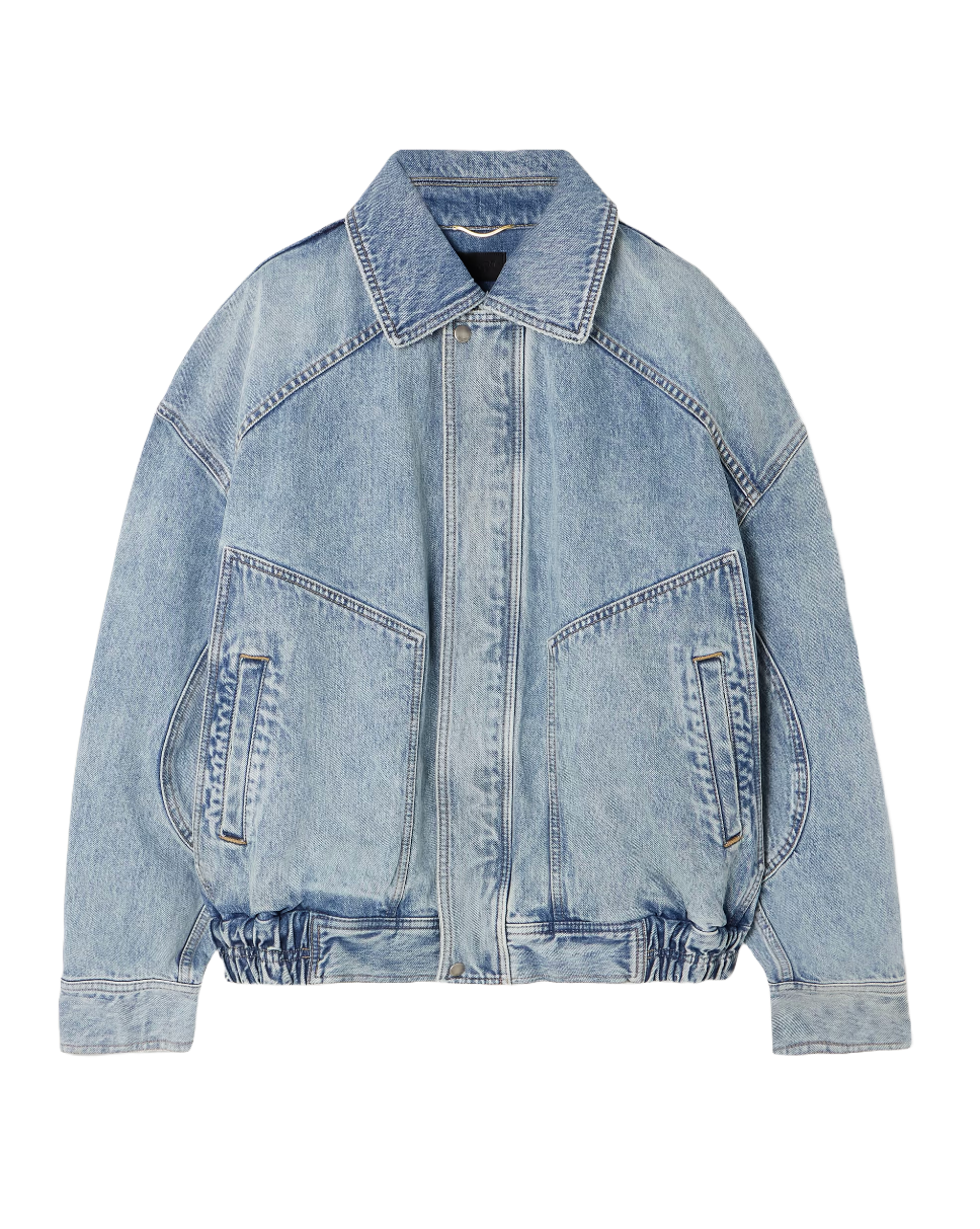 Oversized Paneled Denim Jacket 