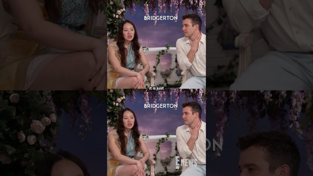 Luke Thompson & Yerin Ha share how that steamy staircase scene came to life in "Bridgerton." ❤️‍🔥