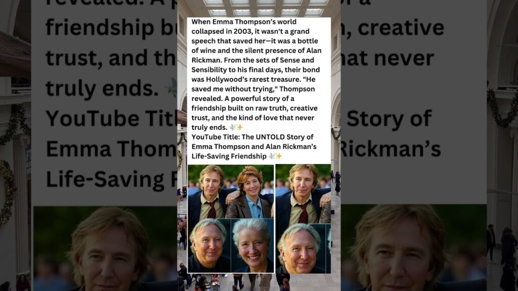 THE SILENT LOVE THAT SAVED EMMA THOMPSON ❤️