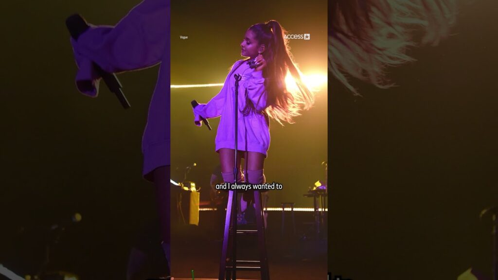 #ArianaGrande is revealing the reason behind her memorable oversized sweatshirt and boots era.