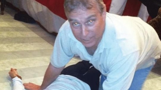 Photographs of Andrew Mountbatten-Windsor on all fours astride an unidentified woman were contained in three million pages of documents.