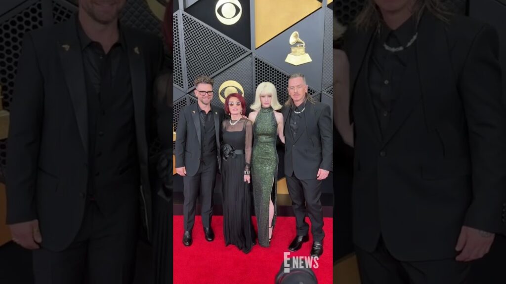 The Osbournes walk the #Grammys red carpet together. #AwardsSeason The Osbournes walk the #Grammys red carpet together. #AwardsSeason