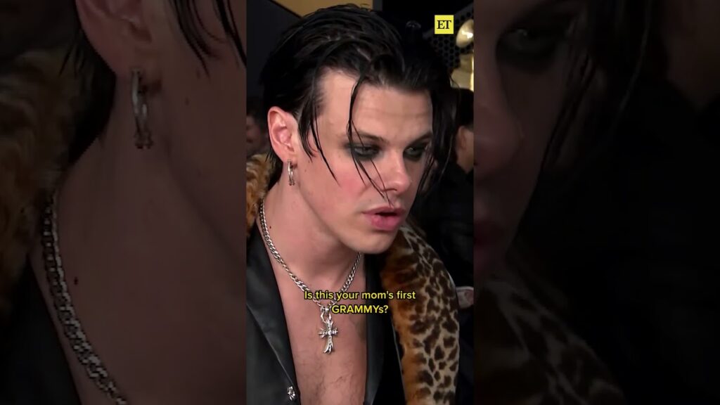 YUNGBLUD is always honoring his idol Ozzy Osbourne, and tonight is no different. 🖤 #GRAMMYs
