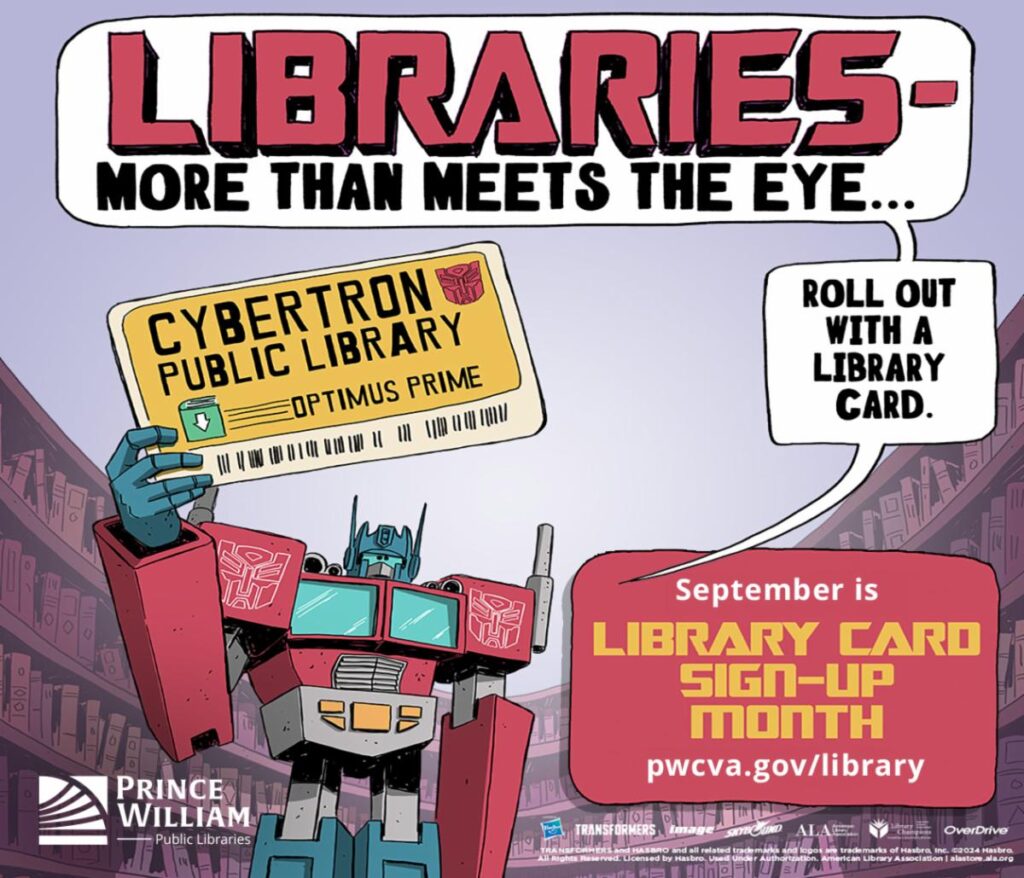 Roll Out to the Library this September for Library Card Sign-Up Month Prince William Living
