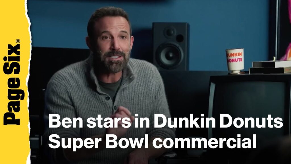 Ben Affleck stars in Dunkin Donuts Super Bowl commercial with famous friends