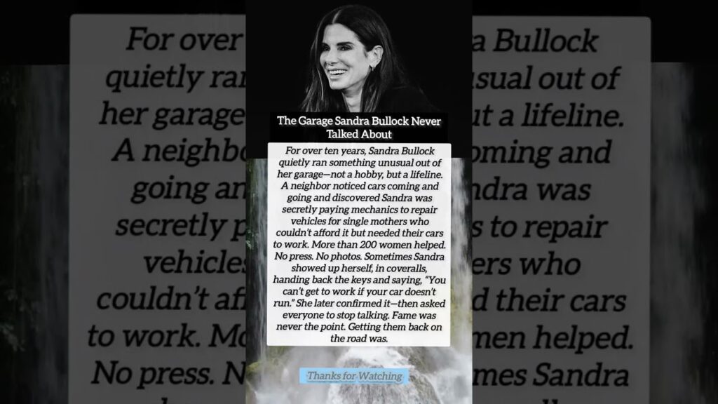 ‎The Garage Sandra Bullock Never Talked About #shorts #shortsvideo #actor #news #actorinspiration