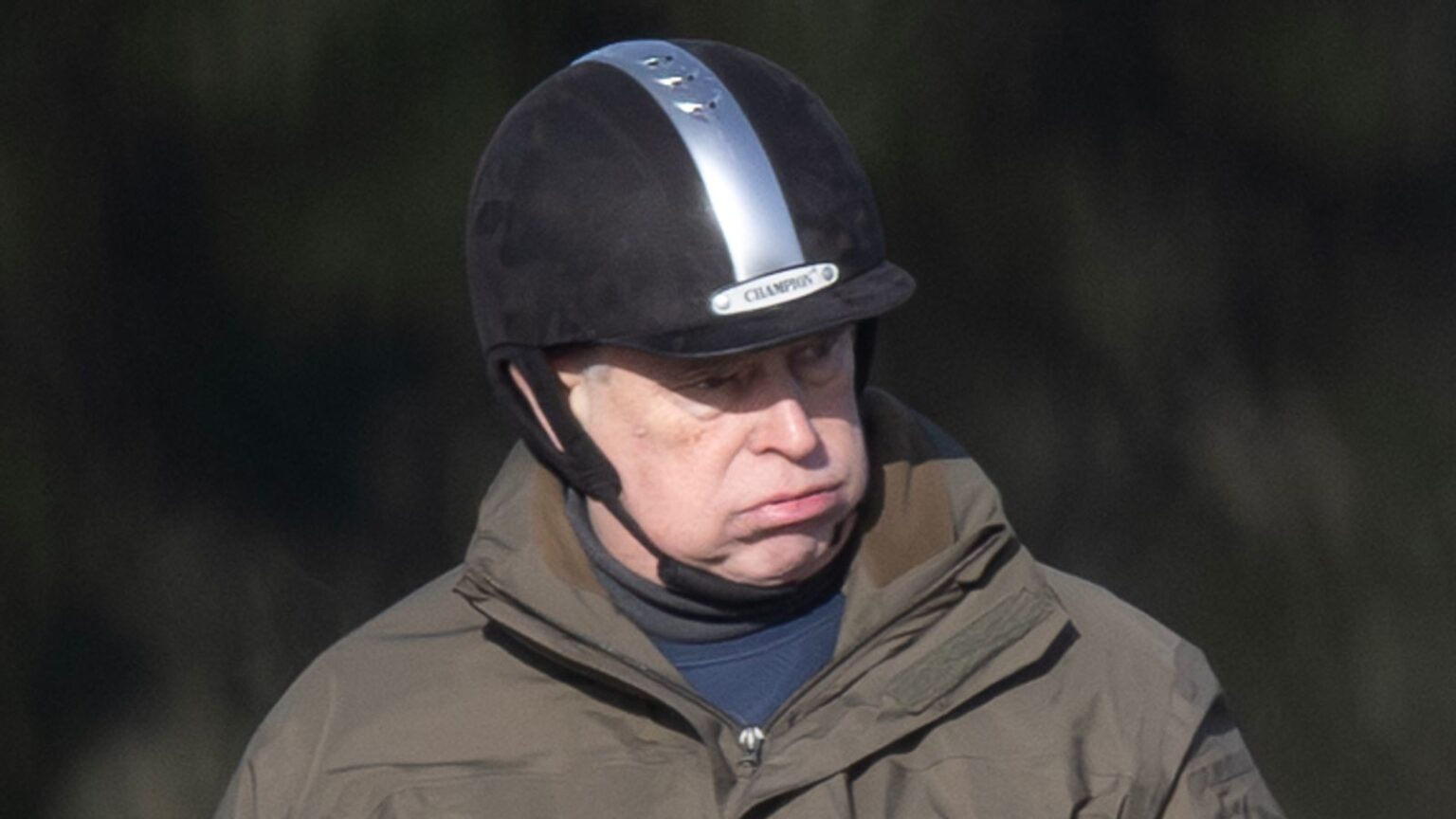 Andrew pictured in Windsor over the weekend after the latest release of Epstein files