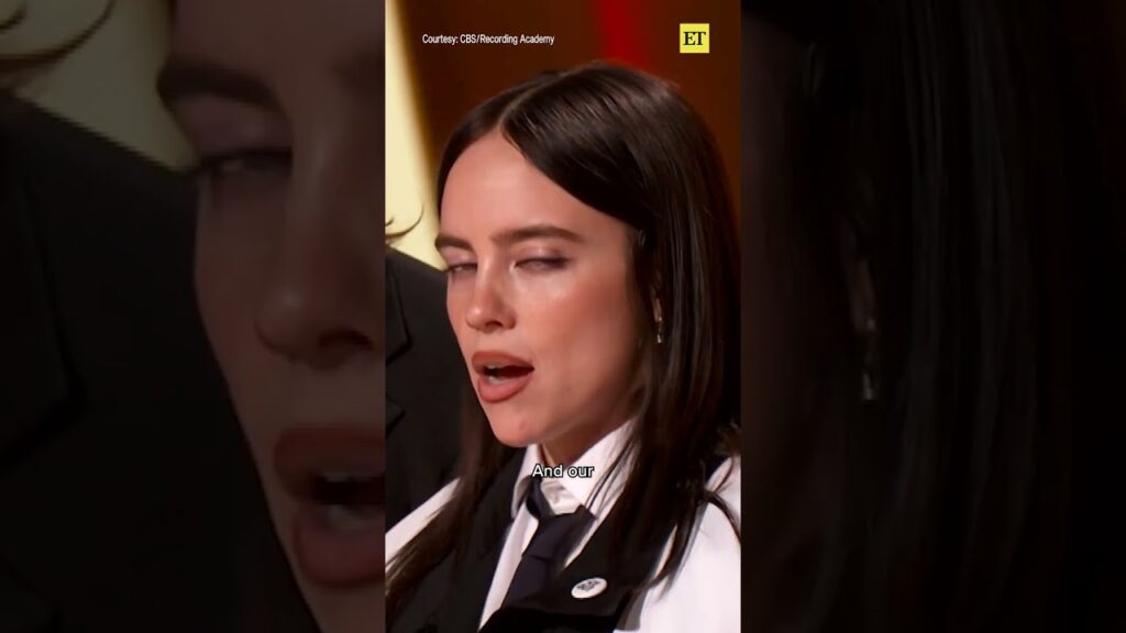 #billieeilish denounces ICE as she accepts the Song of the Year #GRAMMY for “WILDFLOWER.”