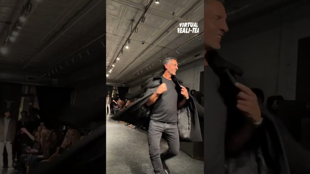 Mauricio Umansky making his runway debut, strutting his collab with ARI | Virtual Reali-Tea #shorts