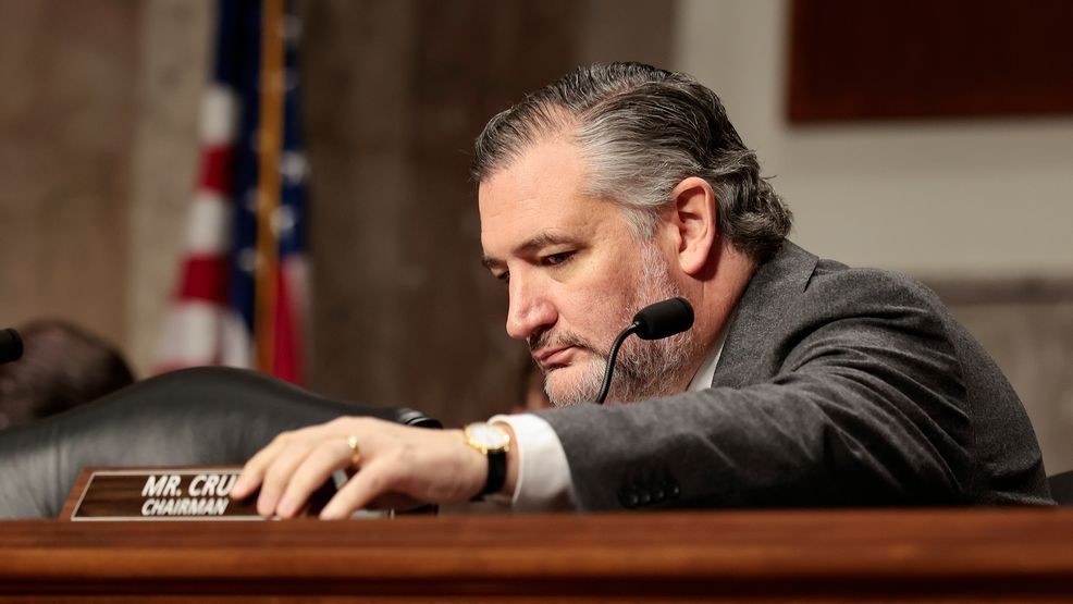 FILE - Sen. Ted Cruz (R-TX) attends a hearing December 17, 2025, in Washington. (Photo by Heather Diehl/Getty Images)