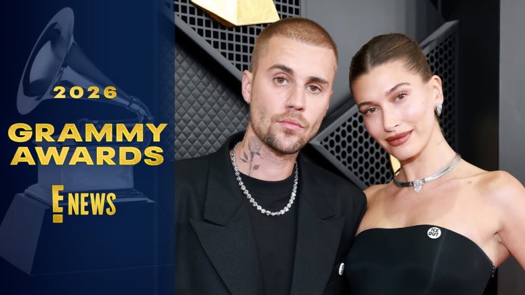 Justin Bieber, Hailey Bieber Twin on First Red Carpet in 4 Years | Grammys 2026