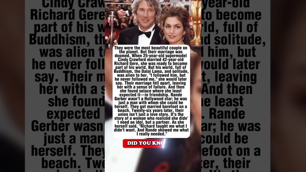 Why Cindy Crawford Says Her First Marriage Was a Gift