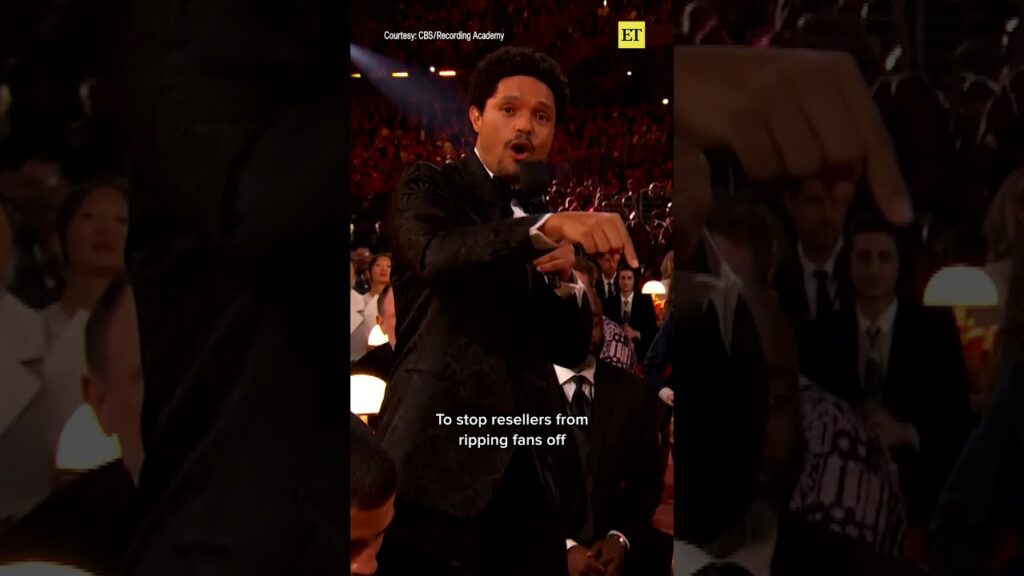 Trevor Noah is thanking Olivia Dean for speaking out against Ticketmaster.  😂 #GRAMMYs #oliviadean