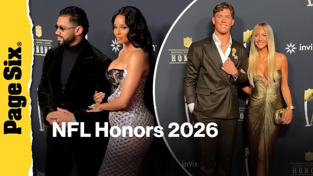 Ciara & Russell Wilson, Jaxon Dart & Marissa Ayers, Robert Irwin, more at the NFL Honors 2026 Ciara & Russell Wilson, Jaxon Dart & Marissa Ayers, Robert Irwin, more at the NFL Honors 2026