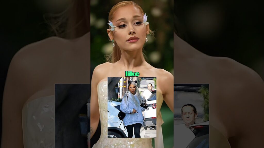 Ariana Grande using her dress to hold her phone!😂🤣