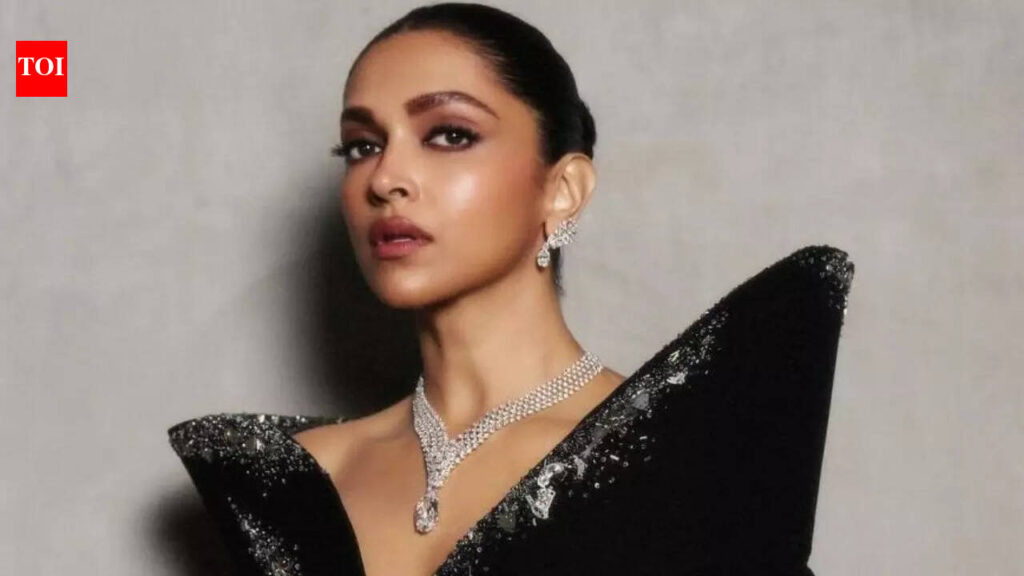 Deepika Padukone bewitches in black at a Dubai event - Pics |