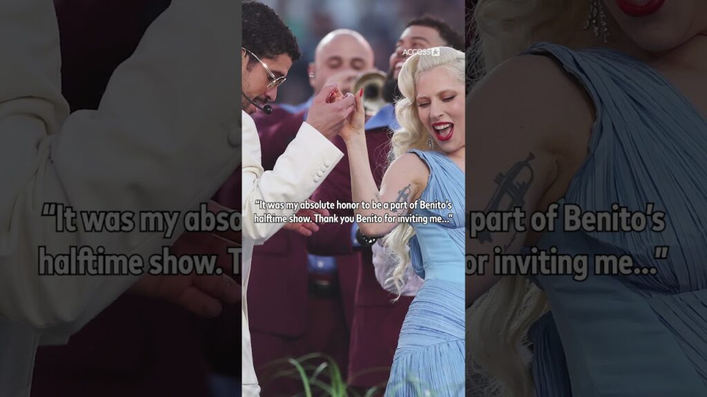 #LadyGaga was honored to share the #SuperBowlLX stage with #BadBunny 🥹