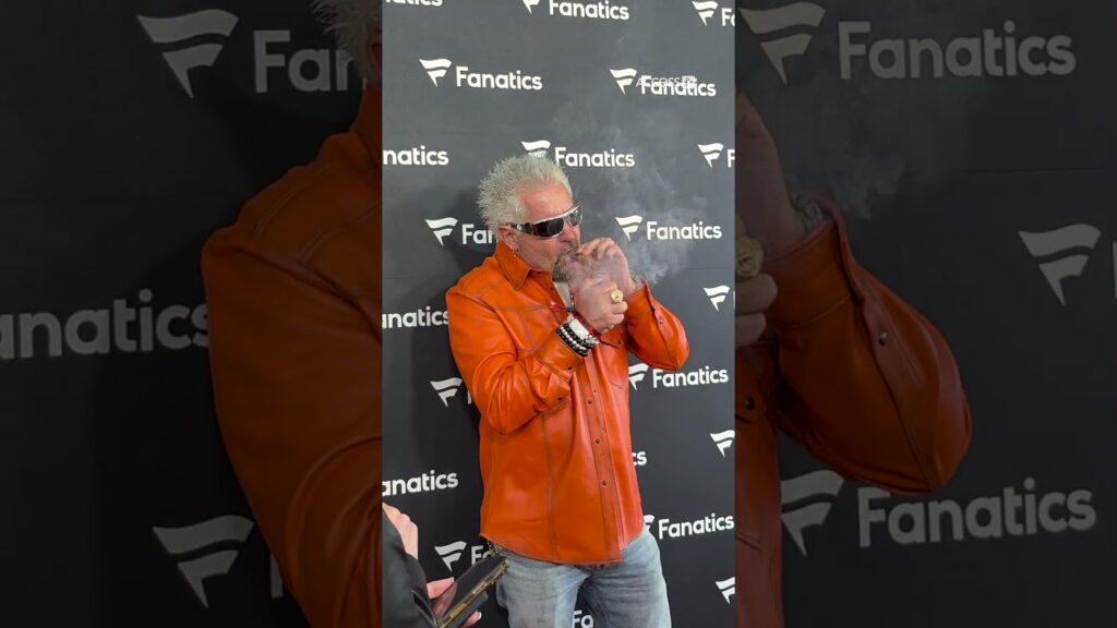 Guy Fieri Lights Cigar On Red Carpet