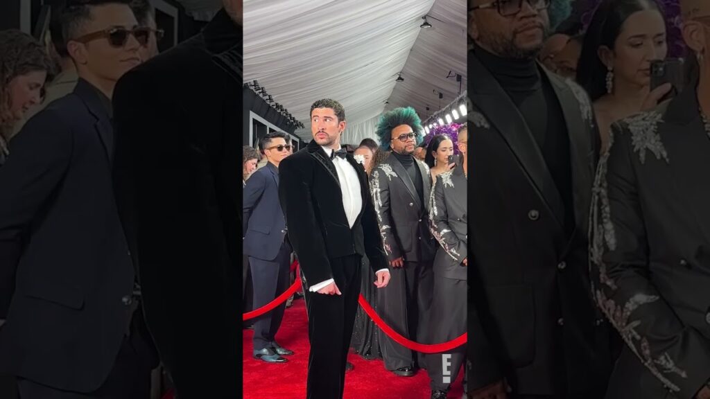 Bad Bunny is a #Glambot pro. 😍 #AwardsSeason #Grammys