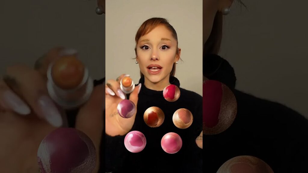 Ariana Grande Shows r.e.m. Beauty Mélange À Trois Blush & Highlight Sticks Shades #shorts