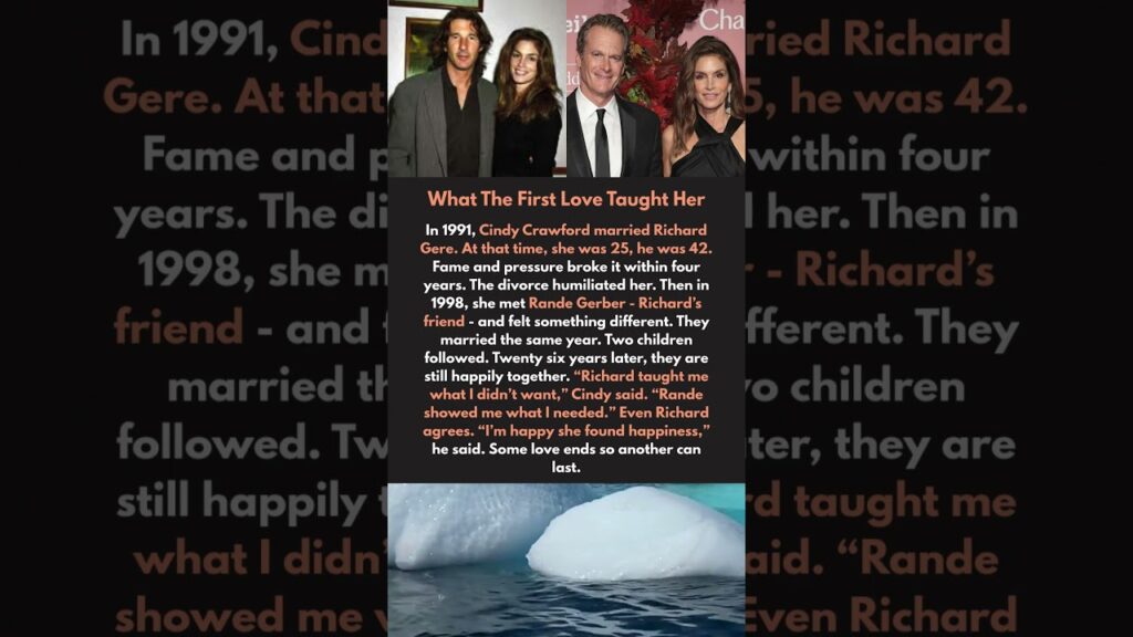 What The First Love Taught Her #cindycrawford #richardgere #randegerber #hollywood #celebritylife