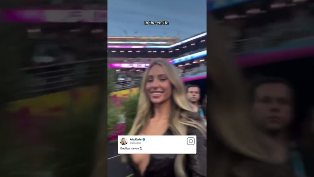 Alix Earle went from "Dancing With the Stars" to dancing at the Super Bowl! (🎥: Instagram/alixearle)