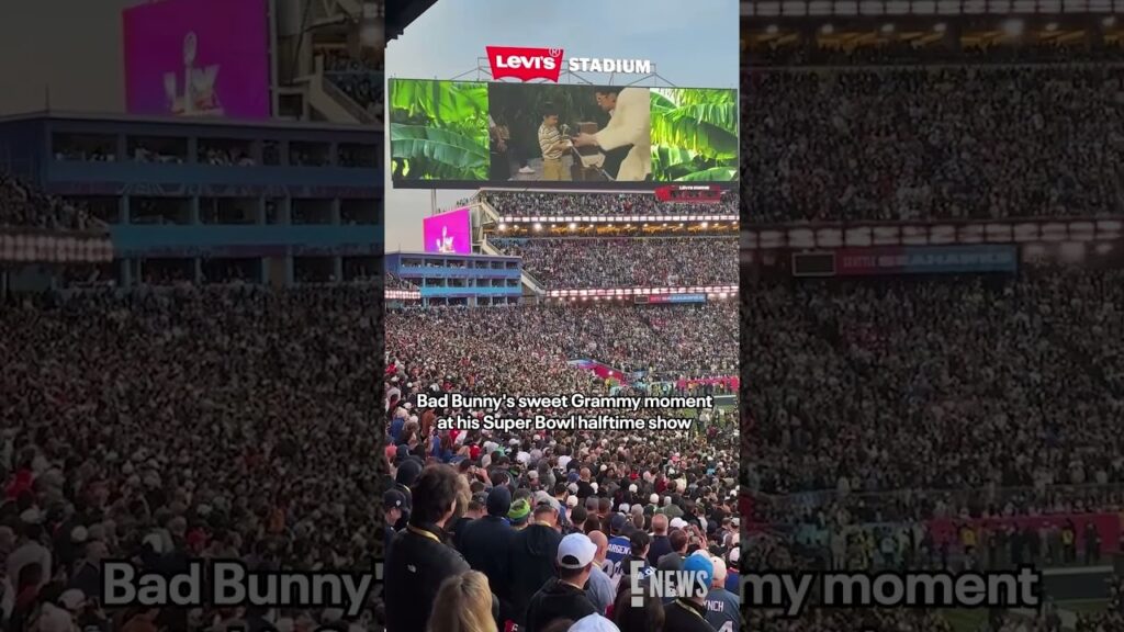 Bad Bunny just made a very special Super Bowl memory. 🥹