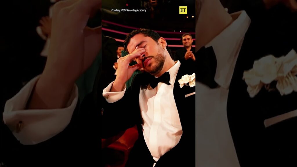 #badbunny's reaction to his Album of the Year win at the #grammys has all of us in our feels. 😭