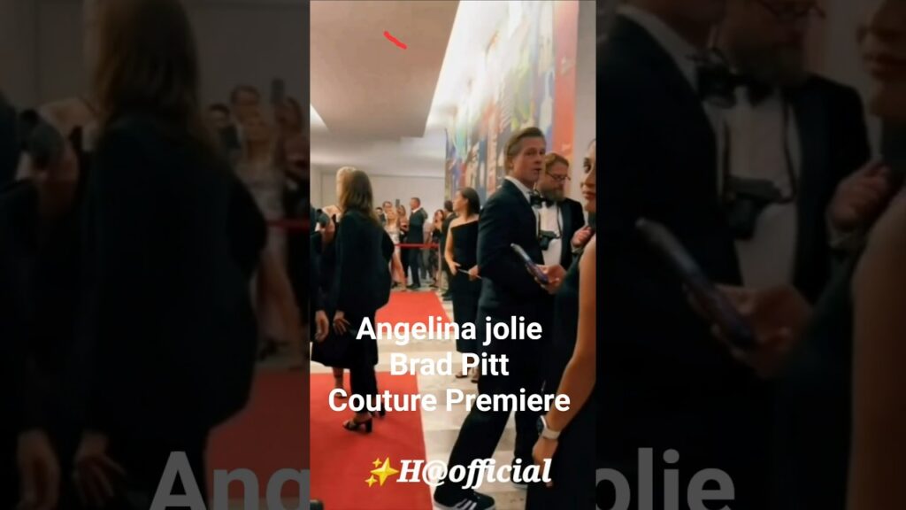 Bradpitt And Angelina Jolie At Couture Premiere in Paris France 💘#bradpitt #angelina #jolie #shorts