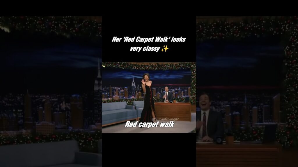 Zendaya demonstrates her Red Carpet Walk #jimmyfallon #zendaya #edit #shorts